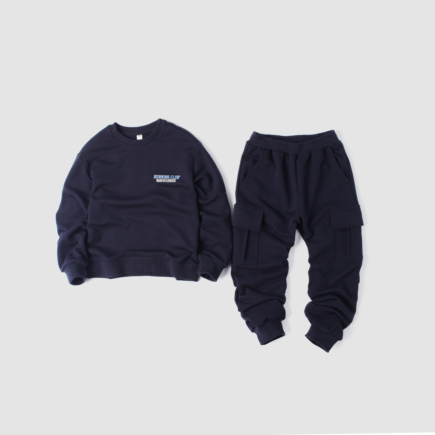 110-160中大童春装卫衣裤套装