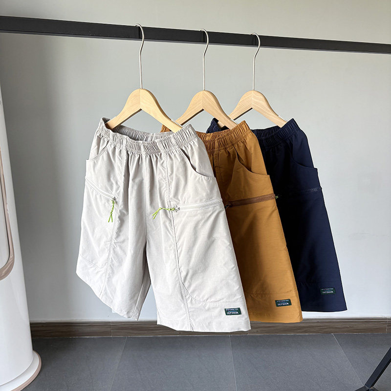 一等童品 速干120-180中大童夏装新款男童装夏季工装短裤五分裤