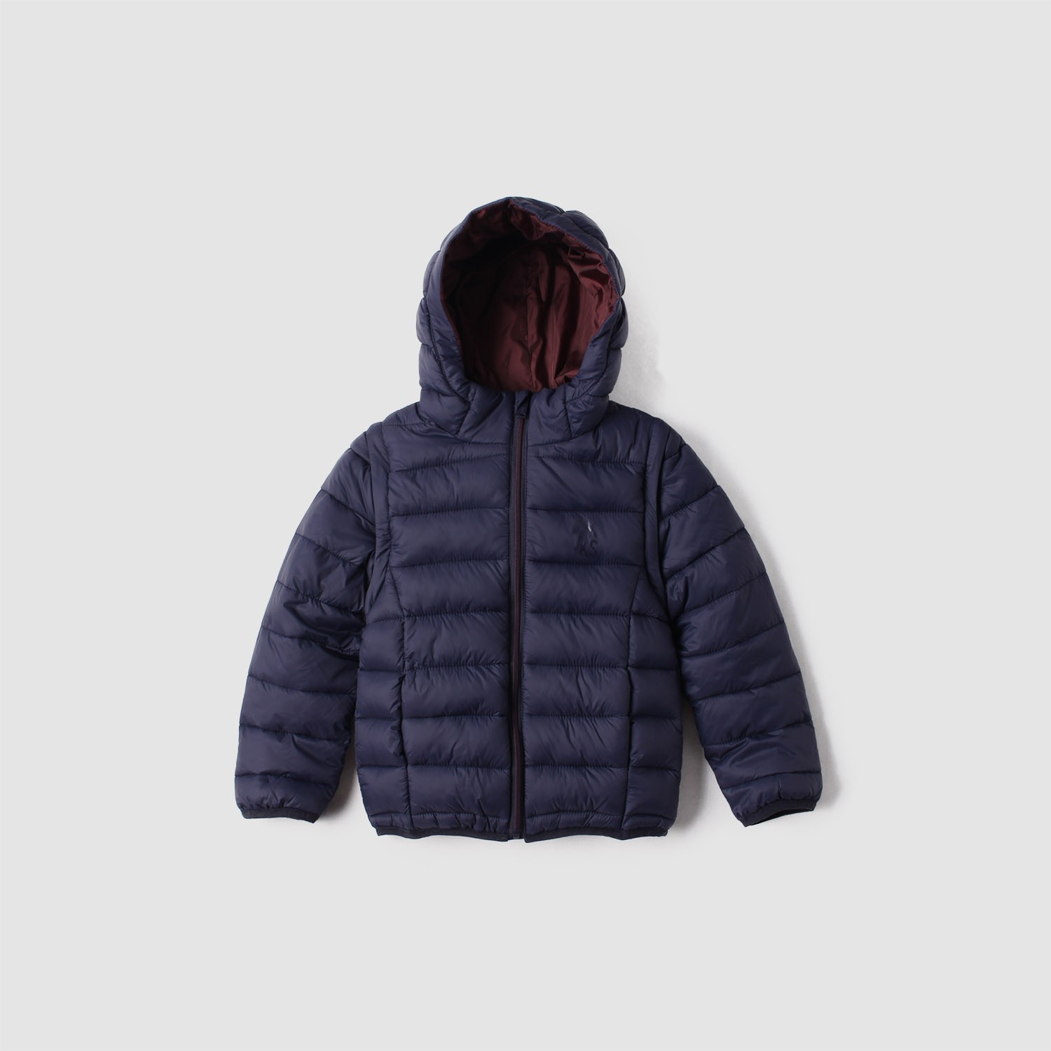 秋冬轻便薄款童装棉衣可拆卸两用