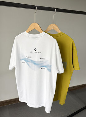 一等童品150-190 凉感蜂窝网眼速干棉宽松中大童男夏短袖T恤休闲t