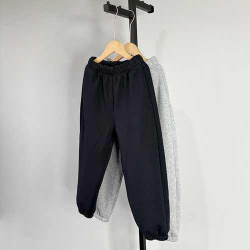 一等童品 130-180 中大童加绒加厚保暖冬装男童装长裤针织卫裤子