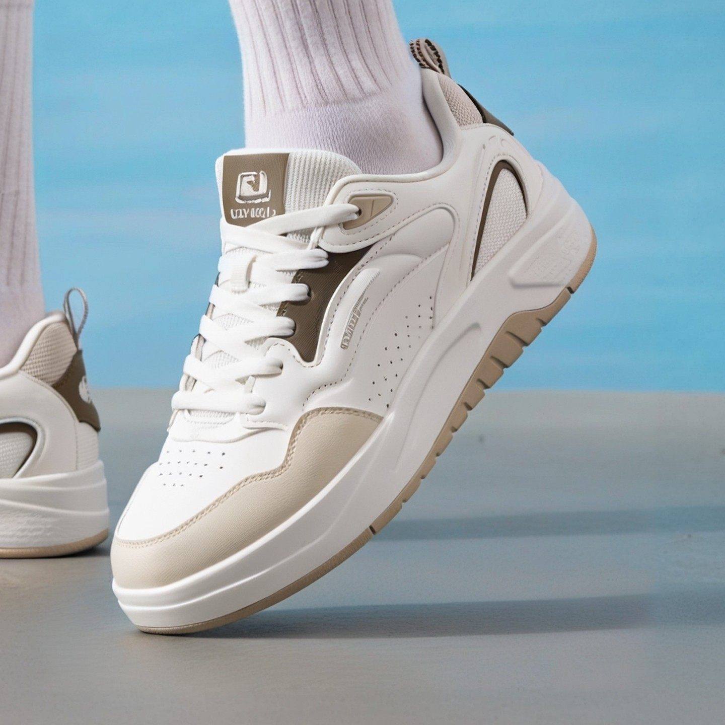 特步启浪lite男款2026春季新款休闲鞋运动鞋男士革面小白鞋防滑,运动鞋new,跑步鞋,淘宝优惠券,粉丝福利购,淘宝优惠卷