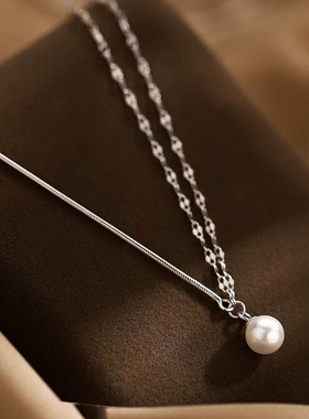 深圳旭佳S990纯银珍珠项链手链2024新款爆款高级颈链女轻奢小众