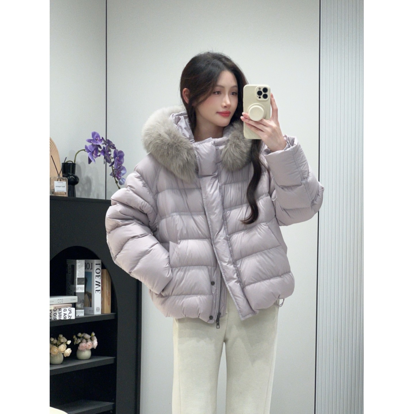 真狐狸毛连帽排骨羽绒服女短款2025冬季新款超气质的90白鸭绒外套,女装/女士精品,羽绒服,淘宝优惠券,粉丝福利购,淘宝优惠卷