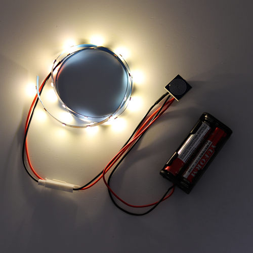 LED光源氛围感灯带创意沙盘模型小屋DIY手工小灯触摸开关七号电池