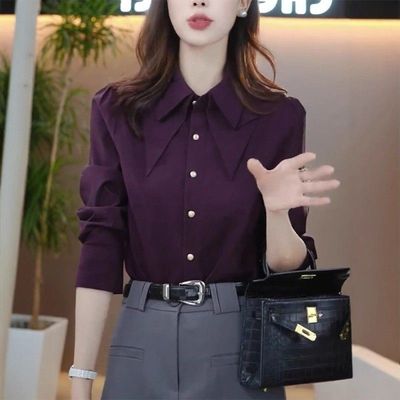 轻奢高级感减龄洋气宽松显瘦衬衣