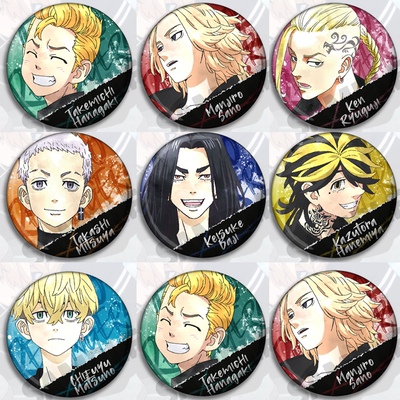 东京复仇者动漫周边吧唧挂件包包 徽章Draken花垣武道Mikey场地虎