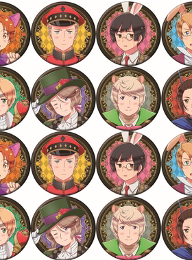 Axis powers黑塔利亚  二次元周边吧唧 徽章饰品背包美国英国中国