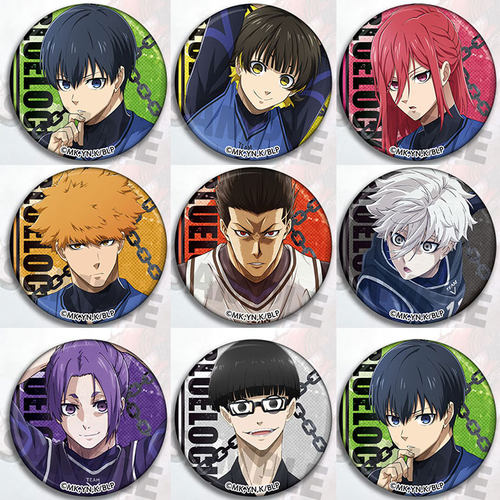 蓝色监狱胸章镭射二次元吧唧徽章