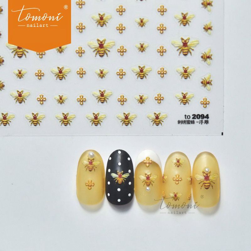 其他中国美甲蜜蜂指甲贴纸