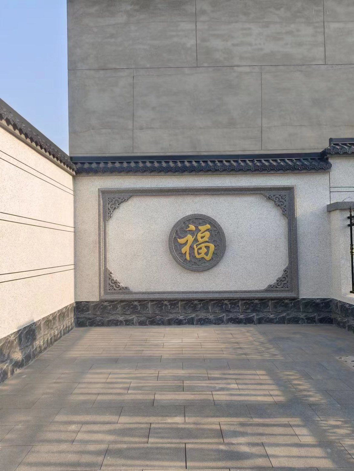 eps泡沫浮雕 欧式山花影壁墙 百福外墙装饰 成品福字角花