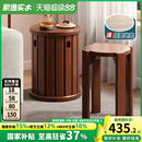 实木圆凳子备用家用可叠放组合凳客厅吃饭凳子餐桌凳椅子叠叠乐