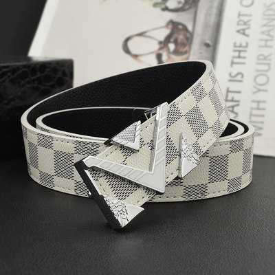 鲧禹男士二层牛皮锌合金