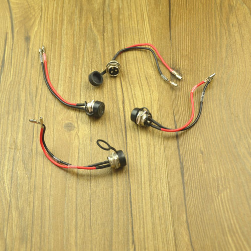 电动滑板车充电口充电头8寸10寸航空头插头M16航空头防水盖帽