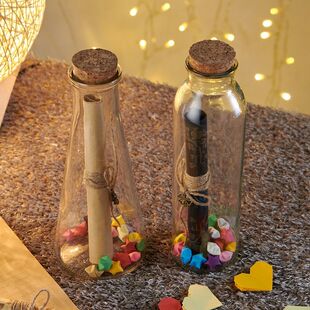 怀旧复古许愿玻璃瓶书信瓶漂流瓶空瓶情书告白瓶道歉创意用心礼物