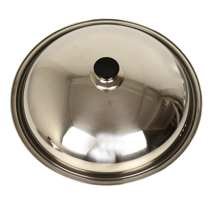 不锈钢锅盖钢制盖子炒锅盖平底煎锅盖加厚大锅盖特价包邮