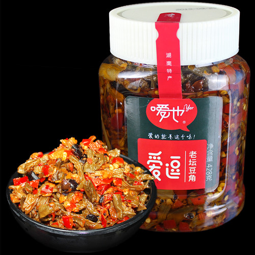 iyer/嗳也爱逗老坛豆角428克