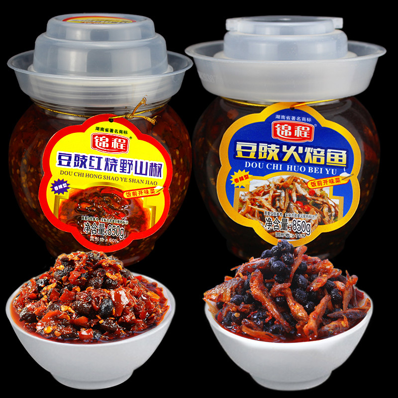 湖南锦程火培鱼850g+野山椒850g