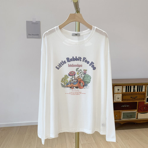 C5941印花圆领长袖T恤