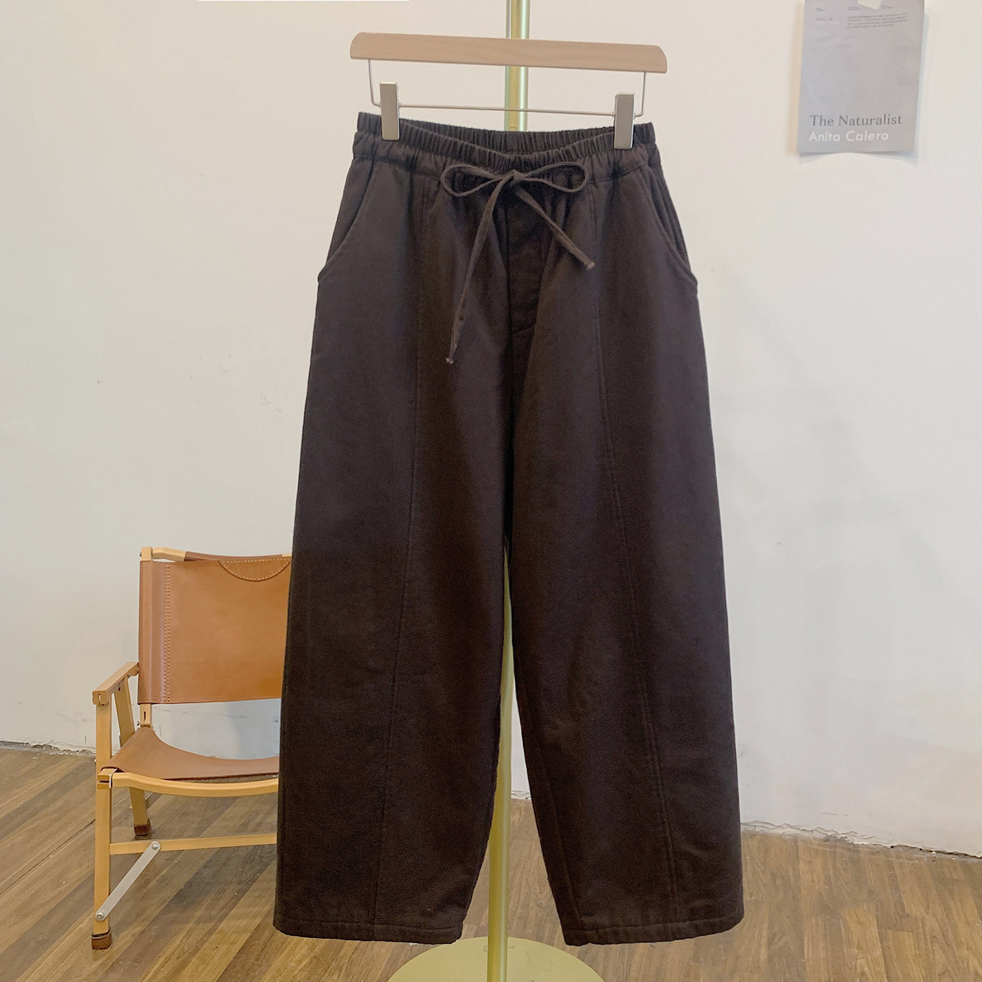 Y4141加绒松紧腰系带休闲裤,女装/女士精品,休闲裤,淘宝优惠券,粉丝福利购,淘宝优惠卷