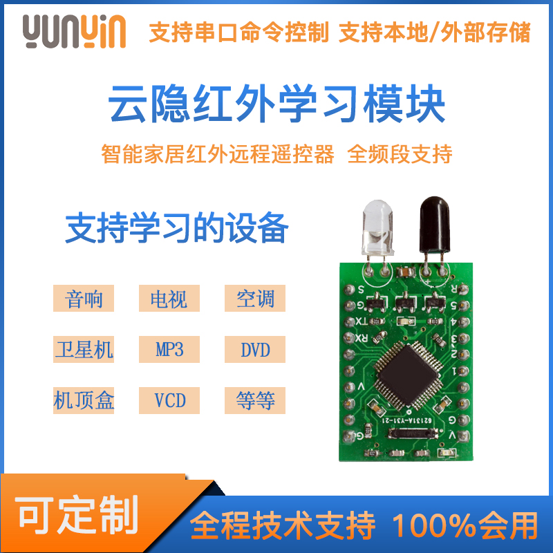 红外学习模块rs485串口ttl电视