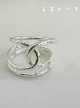 不规则食指戒韩国S925纯银轻奢