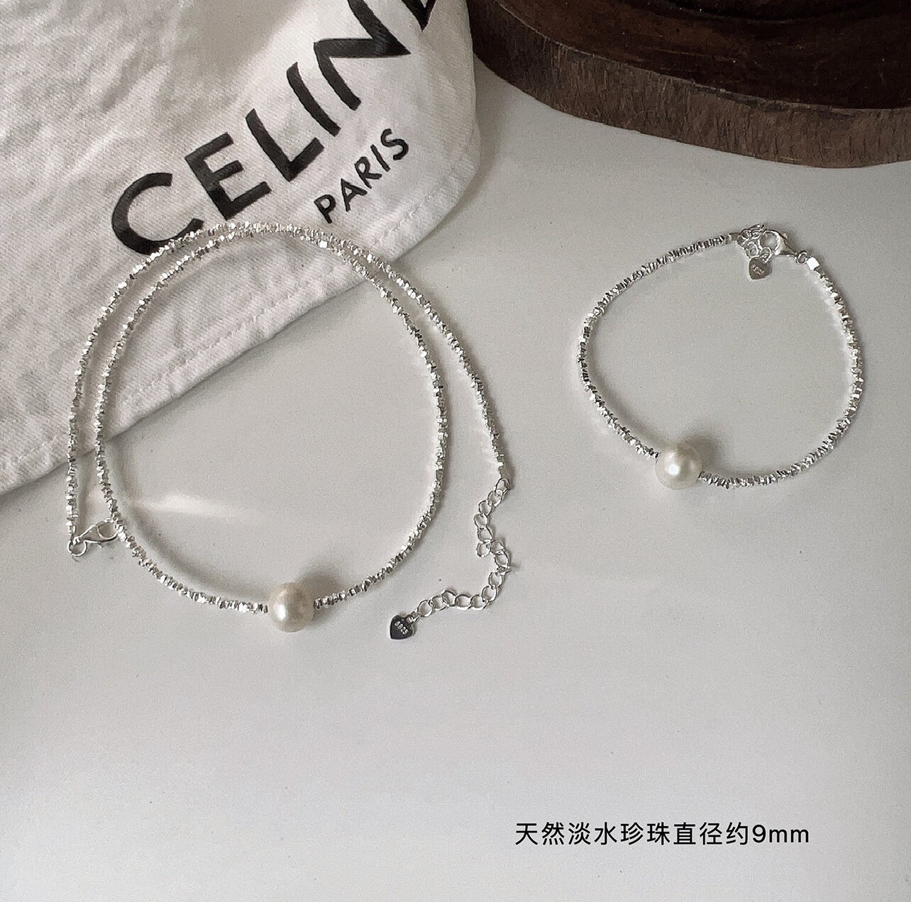 s925碎银子项链轻奢高级感