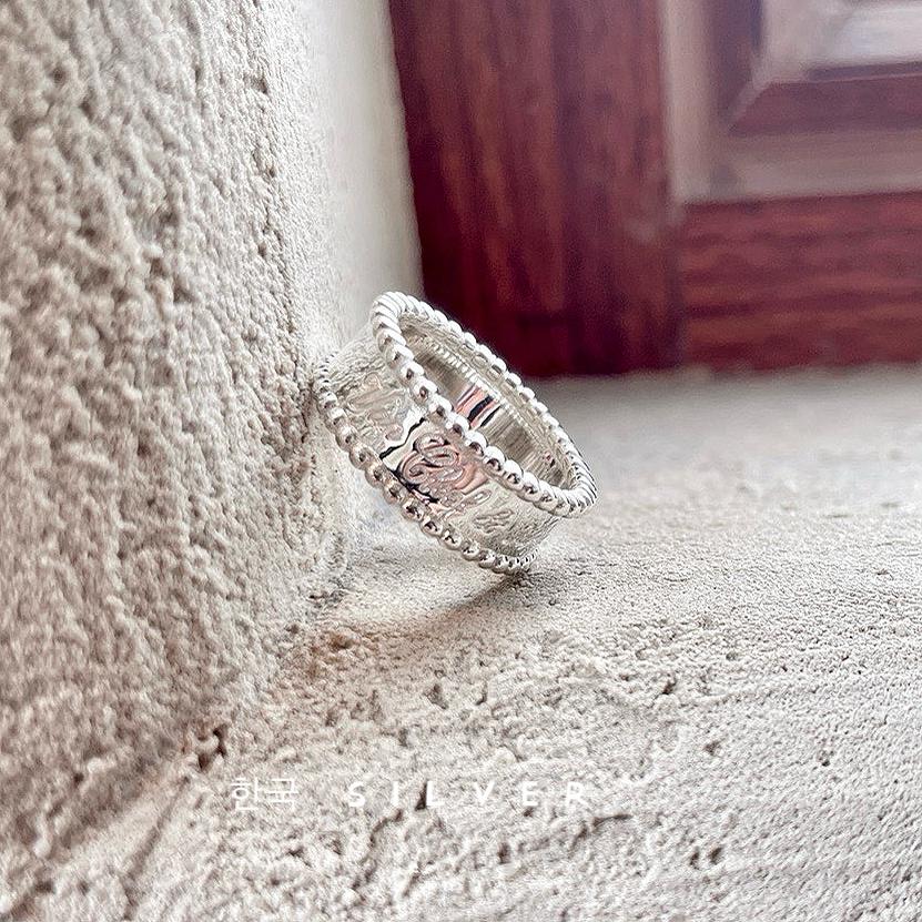 韩国原单s925纯银戒指