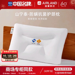 雅兰山宁泰抗菌全棉枕芯护颈椎助睡眠枕头立体分区颈椎枕一只装