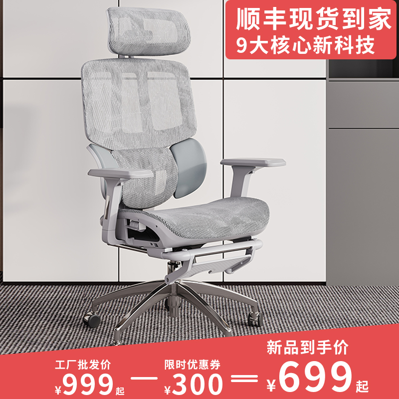 三区护腰电脑人体工学椅子靠背透气家用舒适久坐电竞椅老板办公椅 商业/办公家具 人体工学椅 原图主图