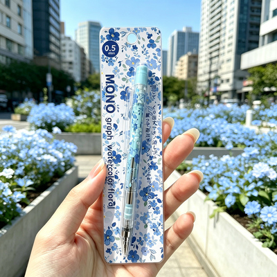 日本TOMBOW蜻蜓MONO春日花卉自动铅笔活动笔摇摇出铅低重心0.5mm