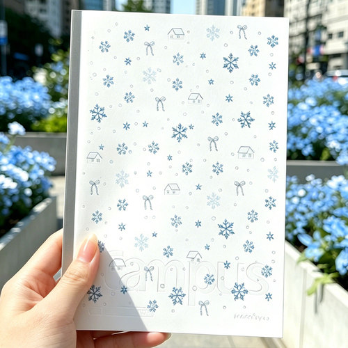 Kokuyo国誉二次元痛本Campus无线胶装本B5冬日雪花笔记本记事本子