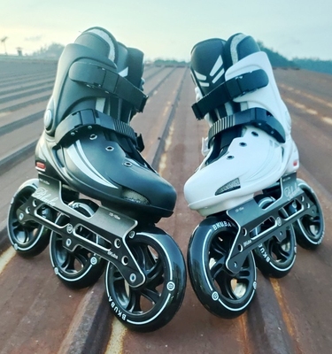 专业125大轮轮滑鞋可调节直排