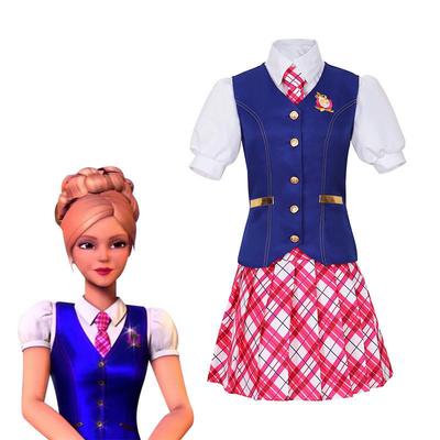 万圣节芭比电影cos服公主学院德兰西同款cosplay衣服女学院风JK裙
