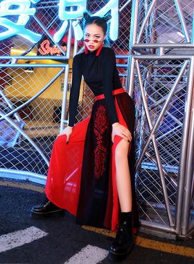 芒种古风舞蹈服帅气中国风爵士舞服装骁响扇打鼓飘逸书简舞演出服