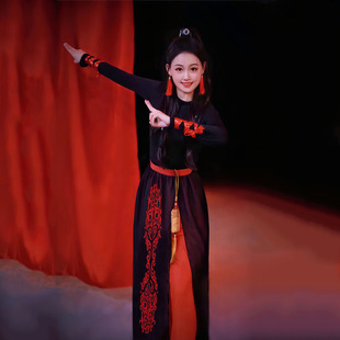 2025新款古风爵士舞蹈服打鼓舞成人中国风表演服套装芒种演出服女