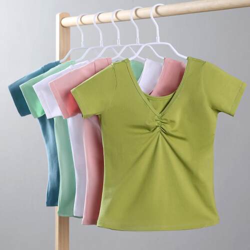 儿童舞蹈短袖上衣夏季舞