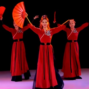 雪龙吟剑舞服装男士古典舞中国风打鼓服夏辉老师国潮演出服汉服女