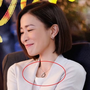 新闻女王2佘诗曼同款三生三世园环项链女 2025年925银高级感颈链