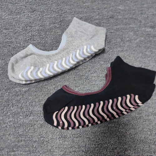外贸单女士纯棉地板防滑短袜方口漏脚背健身防滑25元包邮
