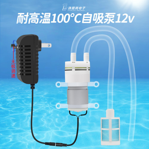 耐高温饮水机自吸隔膜抽水泵12v