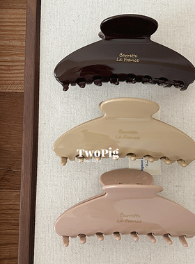 韩国ins法式美拉德发夹大号气质后脑勺鲨鱼抓夹女2025新款高级感