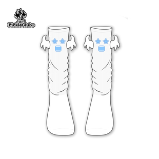 梁拌泡菜PC恶魔幽灵可爱小翅膀白色袜子中筒吸汗中筒百搭街头潮流