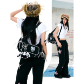 梁拌泡菜美式 百搭休闲通勤大容量斜挎包 复古单肩饺子包女2025新款