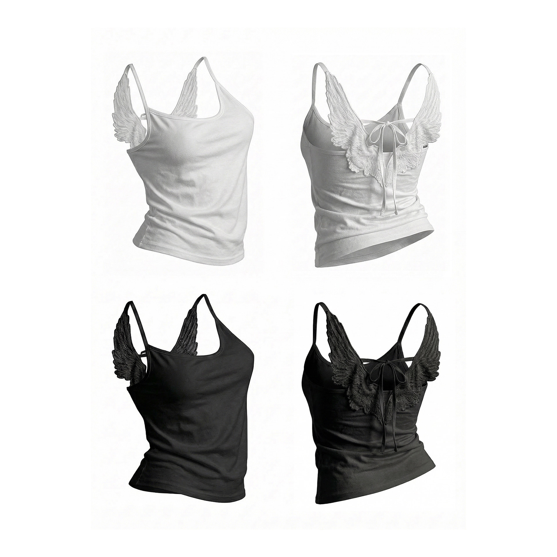 梁拌泡菜#天使系列吊带背心女 2026 新款后背蝴蝶结绑带美背内搭