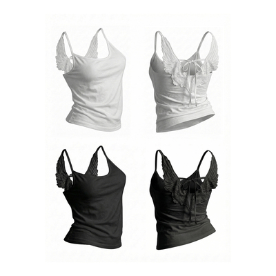 梁拌泡菜#天使系列吊带背心女 2026 新款后背蝴蝶结绑带美背内搭