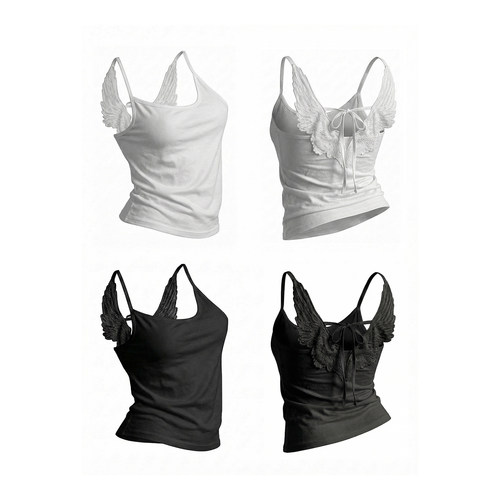 梁拌泡菜#天使系列吊带背心女 2026 新款后背蝴蝶结绑带美背内搭