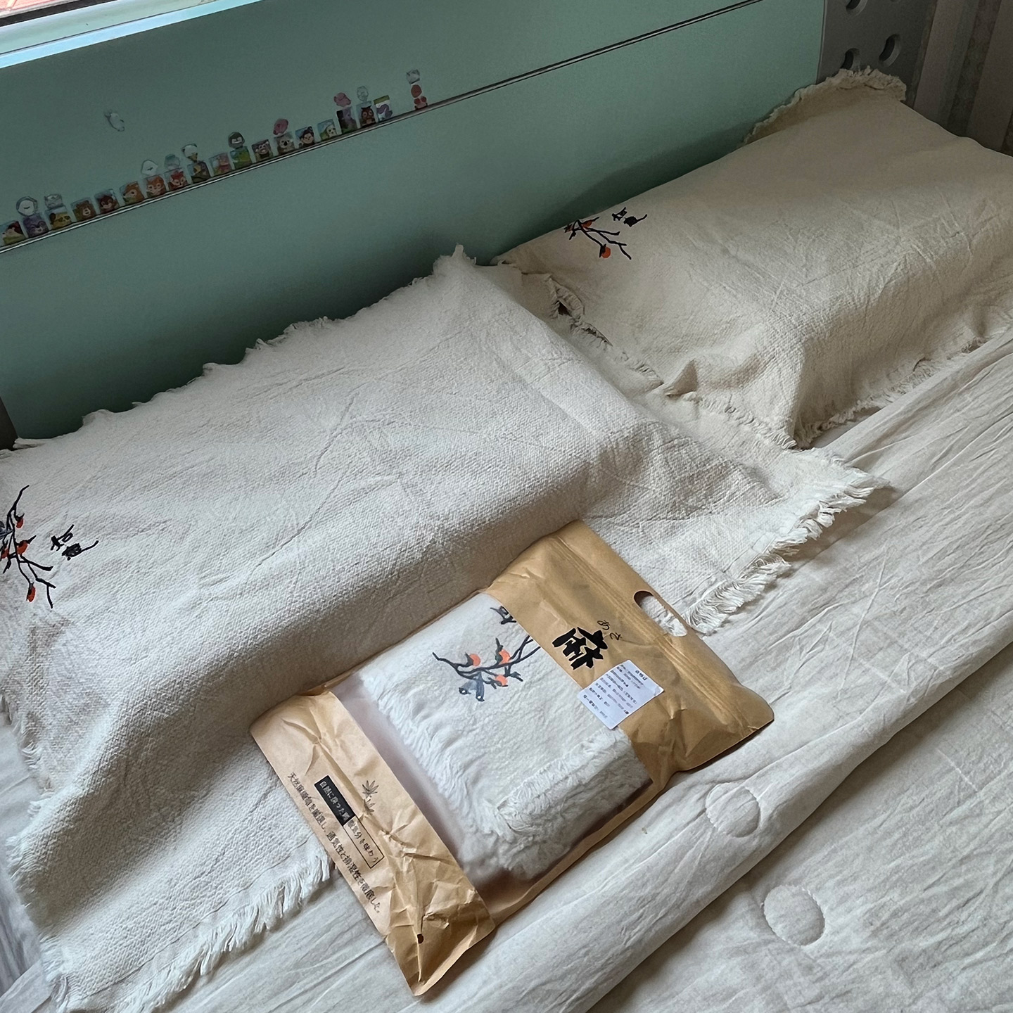 50x80罗布麻加厚加密流苏枕巾