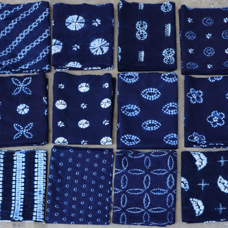 diy大理白族扎花草木沙发布料