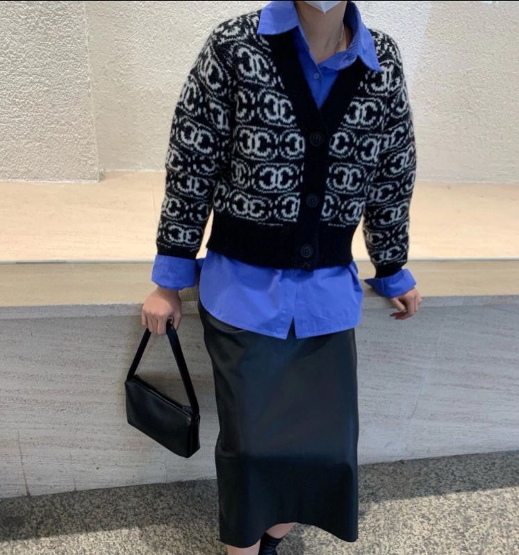 韩国客供羊毛开衫!香奶奶风大厂代工出东大门单排扣毛衣C20202